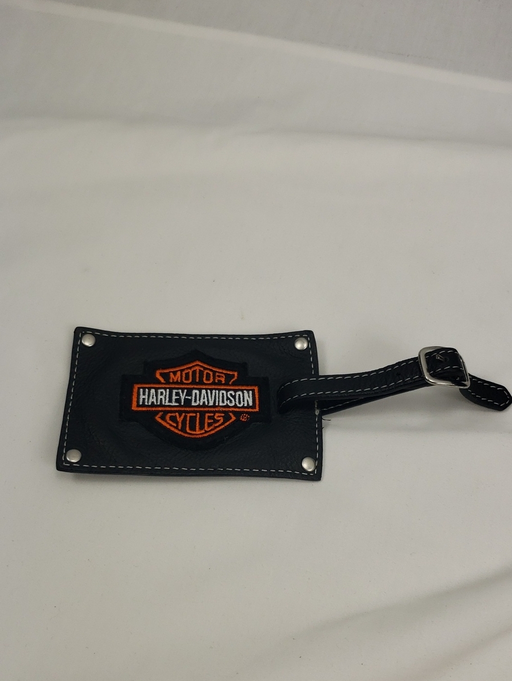 Harley-Davidson Motorcycle Leather Luggage Tag